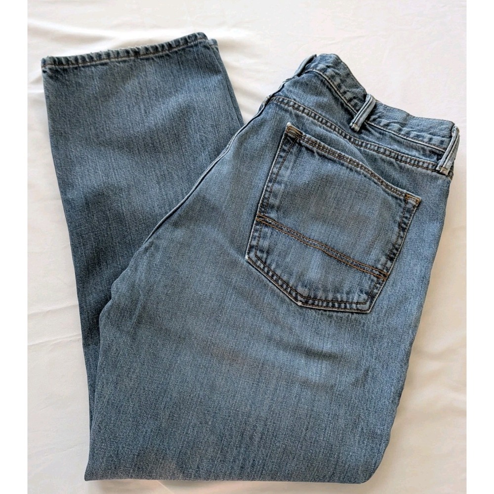 Arizona Jean Co Men's Relaxed Straight Fit Blue Jeans Men's 38x29 Med Wash Denim